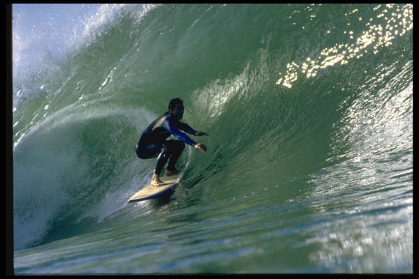 300033 California reef break, tube ride A4 Photo Print