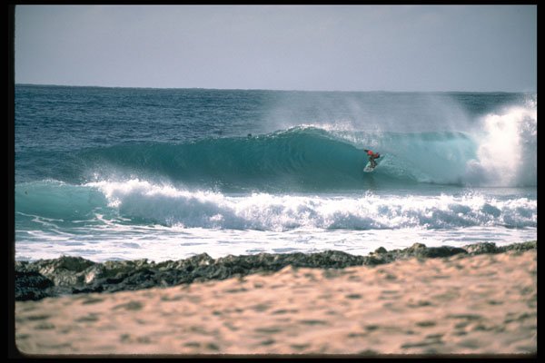 300048 Hawaiian reef break, overview A4 Photo Print