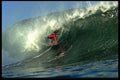 300054 California reef break, early morning tube A4 Photo Print