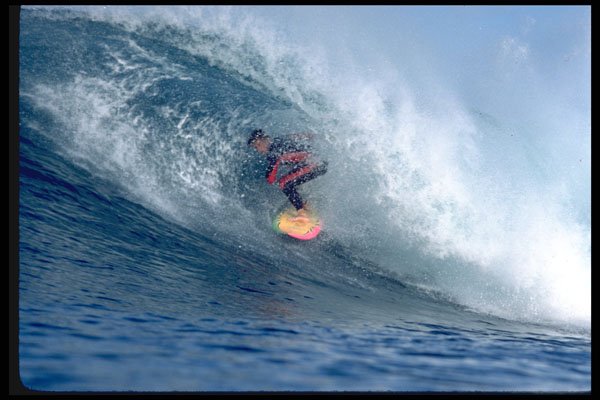 300062 Reef break tube ride, California A4 Photo Print