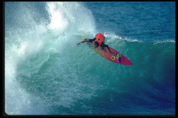 300072 Backside off the lip, Rocky Point, Hawaii A4 Photo Print