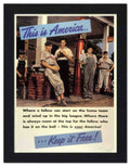 3007 this is america keep it free 2 Vintage Advert A4 Photo Print