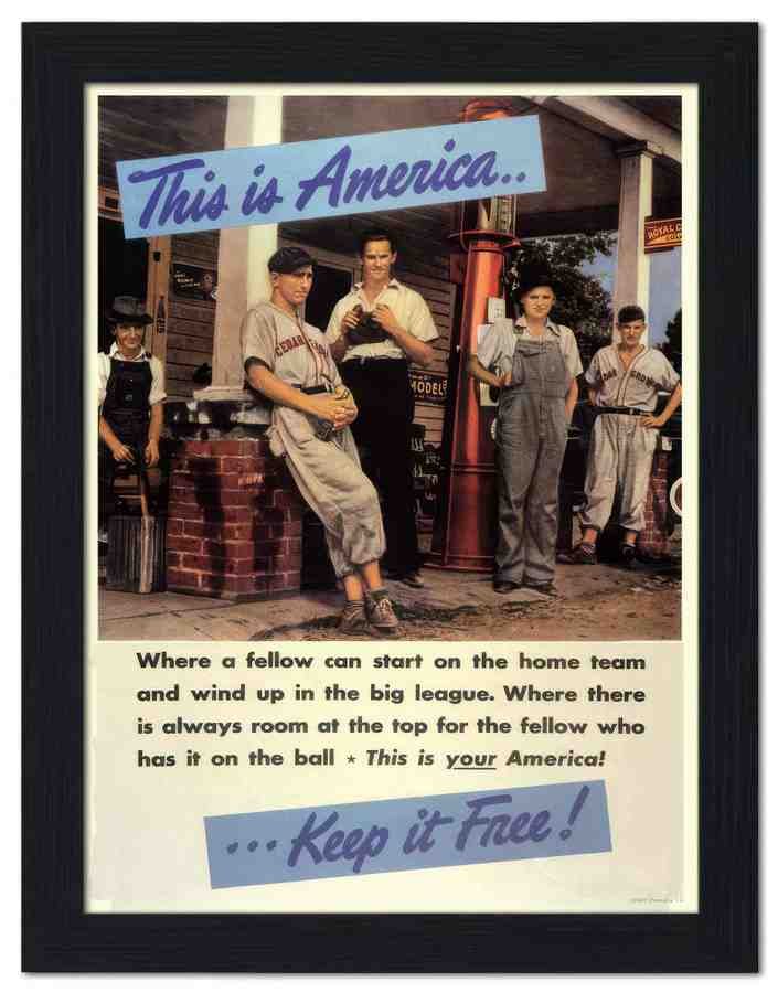 3007 this is america keep it free 2 Vintage Advert A4 Photo Print