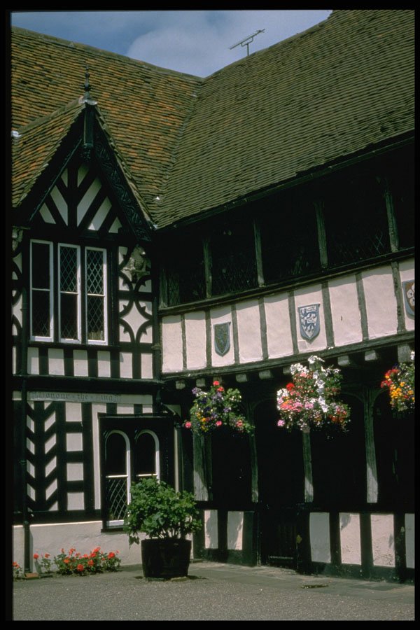 301038 Courtyard At Lord Leycester Hospital A4 Photo Print