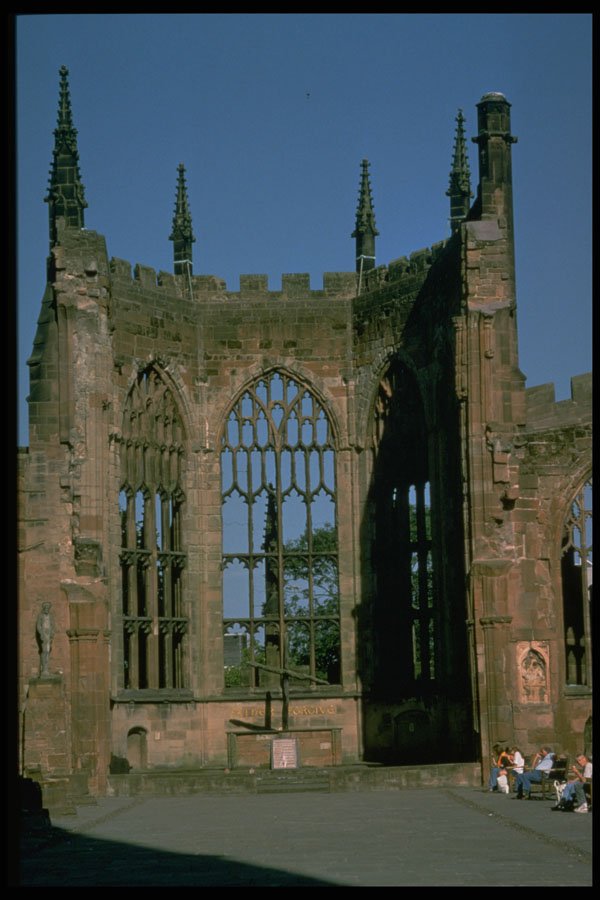 301051 Ruins Of Old Cathedral, Coventry A4 Photo Print