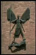 301053 St. Michael And The Devil, New Cathedral, Coventry A4 Photo Print