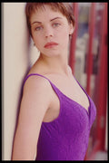 302005 Purple Bathing Suit A4 Photo Print
