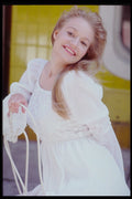 302009 White Dress A4 Photo Print