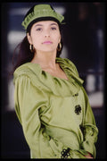302011 Green Outfit With Frog Closures A4 Photo Print