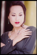 302018 Black Shirt And Necklace A4 Photo Print