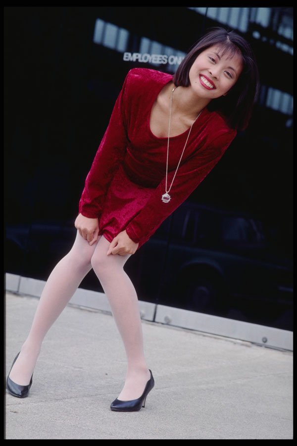 302019 Red Dress A4 Photo Print