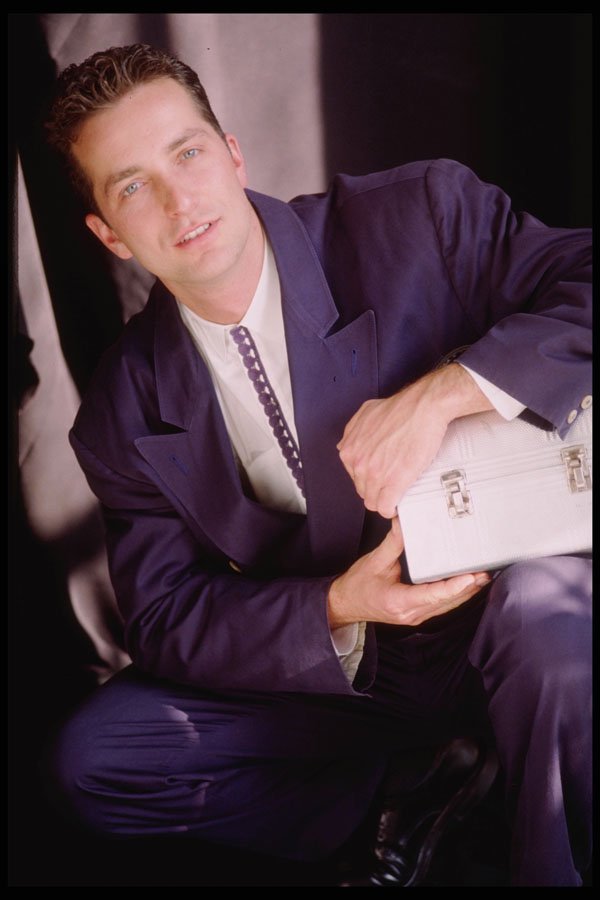 302047 Suit And Lunchbox, Second Pose A4 Photo Print