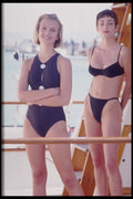 302049 Black Two Piece And Navy One Piece A4 Photo Print