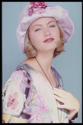302054 Hat With Flower A4 Photo Print