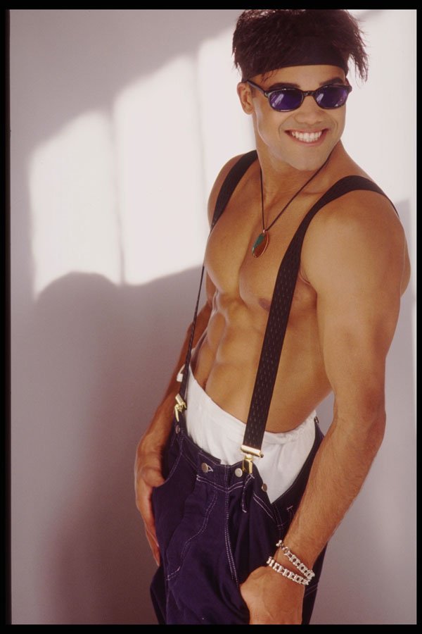 302060 Jeans And Suspenders A4 Photo Print