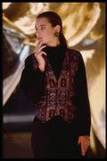 302061 Vest With Black Top And Pants A4 Photo Print