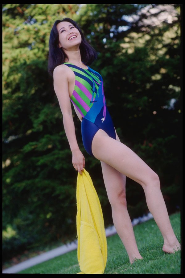 302073 Lightning Suit And Yellow Towel A4 Photo Print