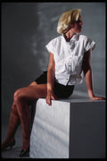302083 Sitting On A Cube A4 Photo Print