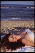 302096 Lying On The Beach A4 Photo Print