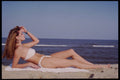 302099 Ocean Background, White Suit A4 Photo Print
