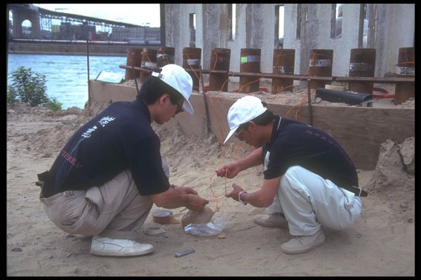 303097 Technicians Attach Multiple Firing Fuses A4 Photo Print