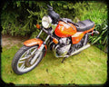 304 84 03 A4 Photo Print Motorbike Vintage Aged