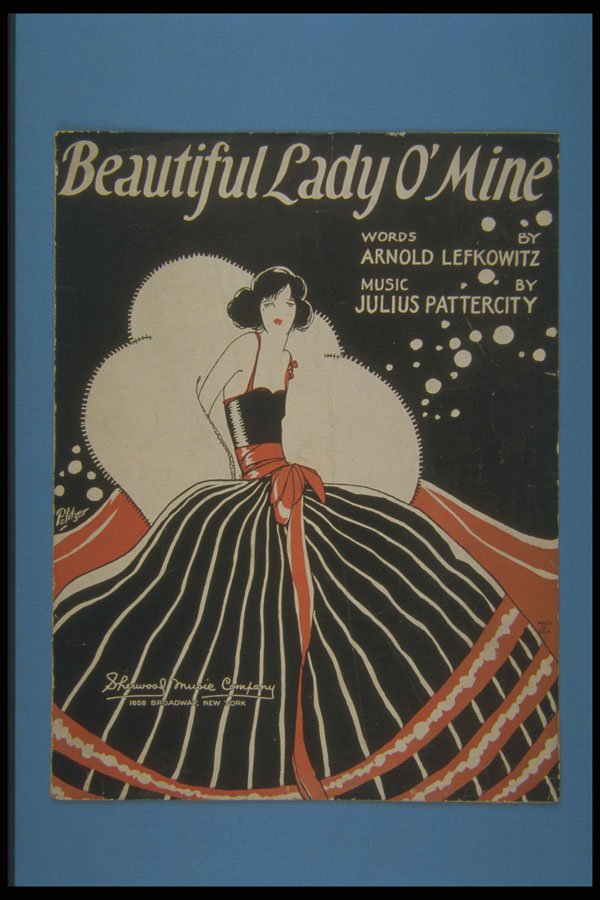 305005 Beautiful Lady O' Mine, Copyright 1924 A4 Photo Print