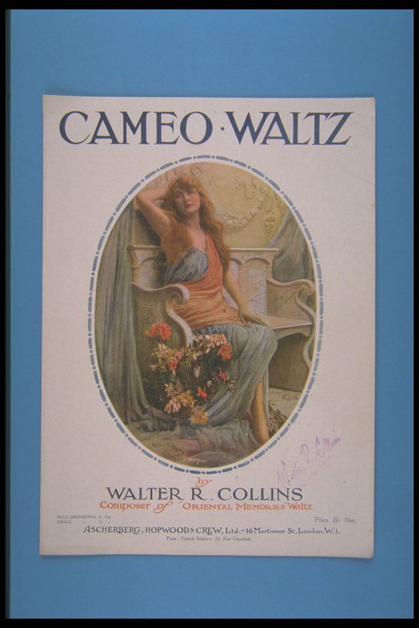 305011 Cameo Waltz, Copyright 1920 A4 Photo Print