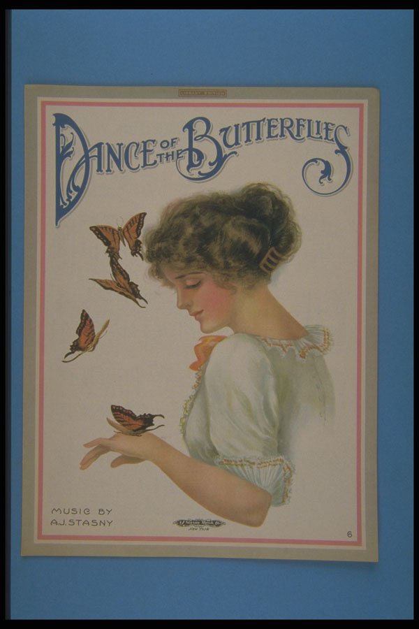 305016 Dance Of The Butterflies, Copyright 1920 A4 Photo Print
