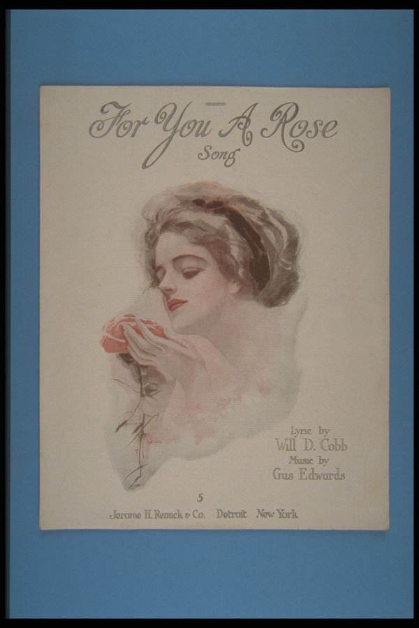 305025 For You A Rose, Copyright 1917 A4 Photo Print