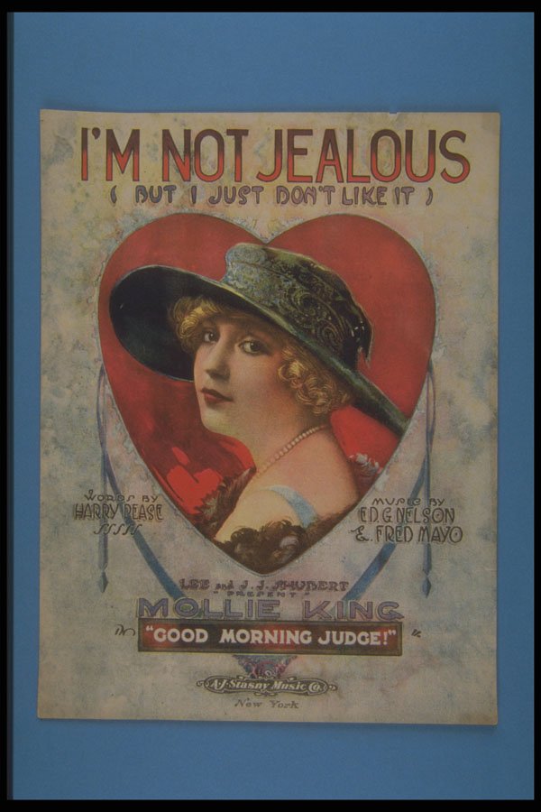 305036 I'm Not Jealous (But I Just Don't Like It), Copyright 1919 A4 Photo Print