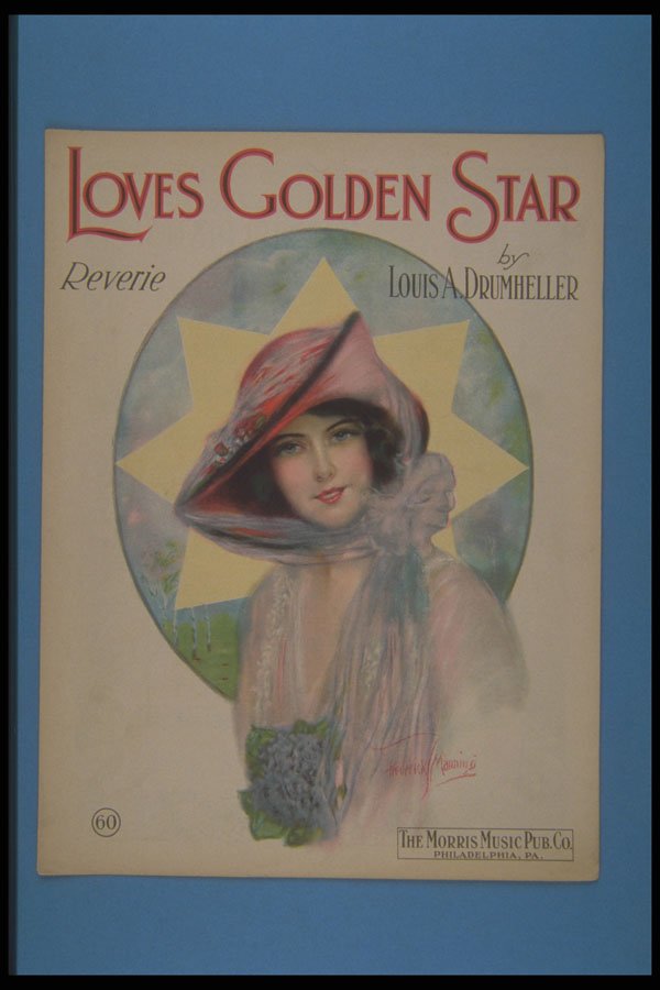 305047 Loves Golden Star, Copyright 1907 A4 Photo Print