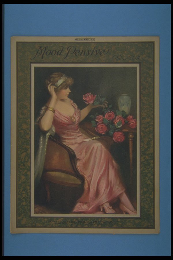 305049 Mood Pensive, Copyright 1917 A4 Photo Print
