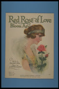 305062 Red Rose Of Love Bloom Again, Copyright 1920 A4 Photo Print