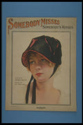 305064 Somebody Misses Somebody's Kisses, Copyright 1919 A4 Photo Print