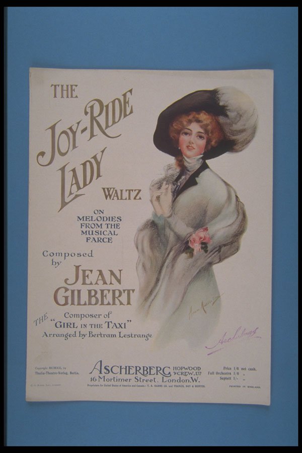 305075 The Joy Ride Lady Waltz, Copyright 1912 A4 Photo Print