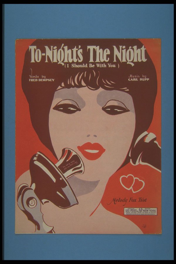 305081 Tonight's The Night, Copyright 1924 A4 Photo Print
