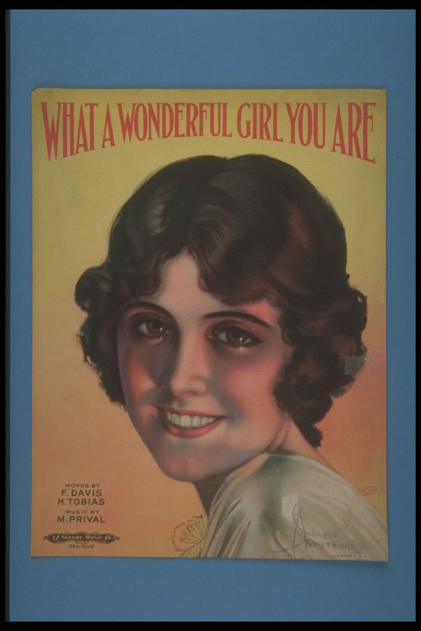 305086 What A Wonderful Girl You Are, Copyright 1920 A4 Photo Print