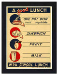 307E a good lunch 2 Vintage Advert A4 Photo Print