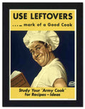 307K use leftovers army cook 2 Vintage Advert A4 Photo Print