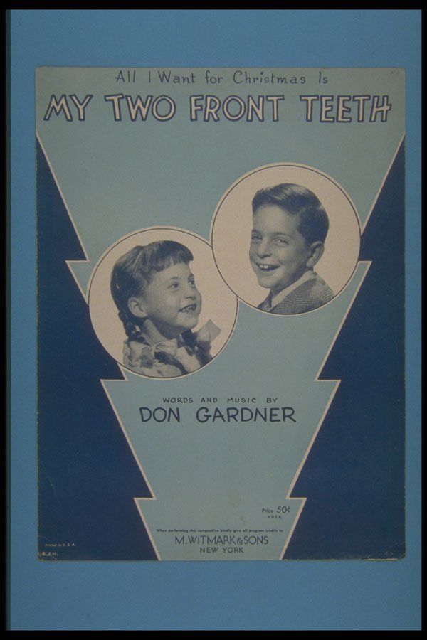 308000 All I Want For Christmas Is My Two Front Teeth, 1948 A4 Photo Print