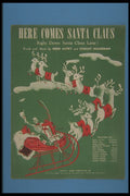 308004 Here Comes Santa Claus, 1947 A4 Photo Print