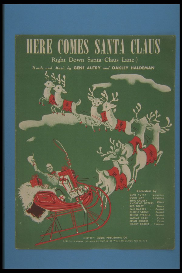 308004 Here Comes Santa Claus, 1947 A4 Photo Print