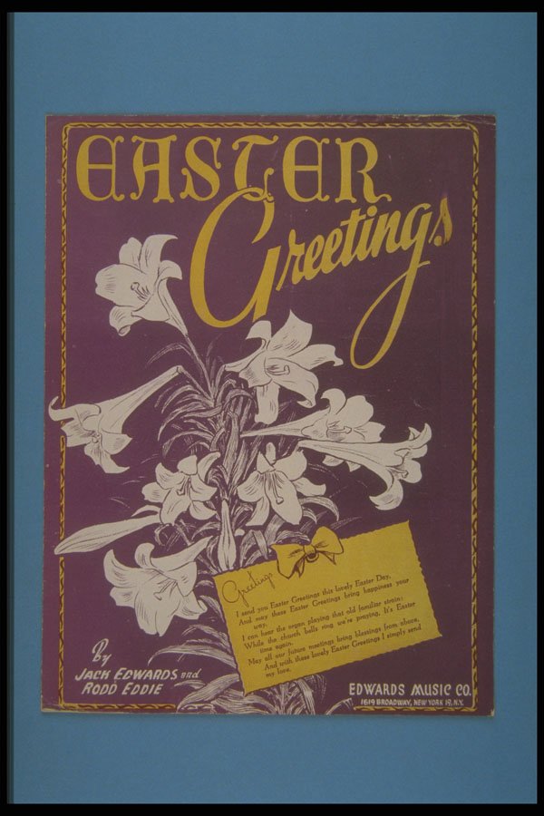 308017 Easter Greetings, 1945 A4 Photo Print