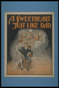 308023 A Sweetheart Just Like Dad, 1919 A4 Photo Print