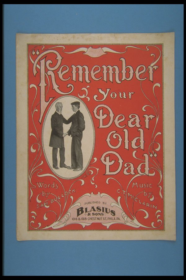 308029 Remember Your Dear Old Dad, 1906 A4 Photo Print