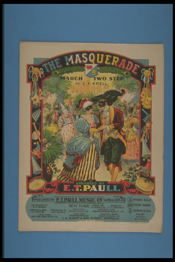 308048 The Masquerade March Two Step, 1907 A4 Photo Print