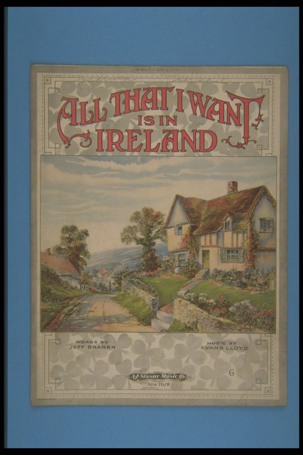 308069 All That I Want Is In Ireland, 1920 A4 Photo Print