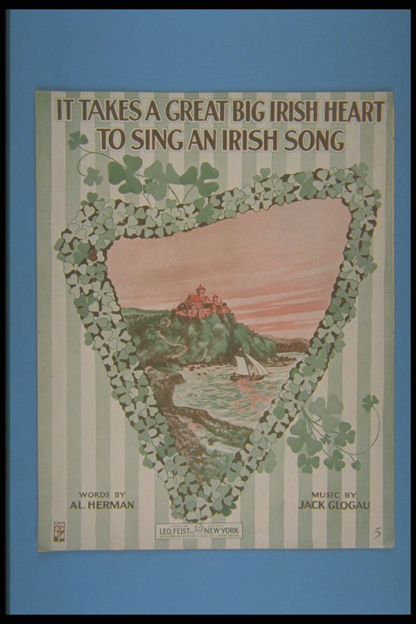 308075 It Takes A Great Big Irish Heart To Sing An Irish Song A4 Photo Print