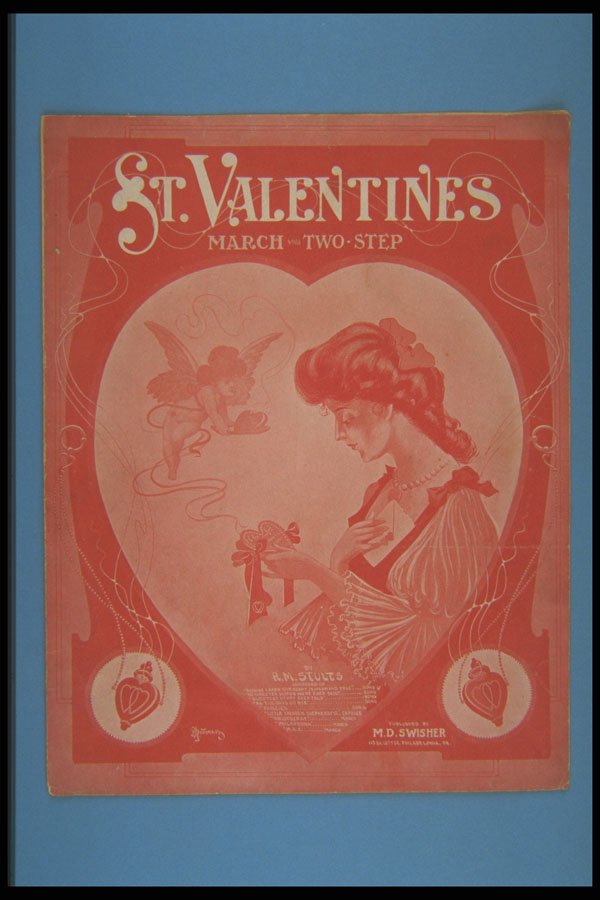 308094 St. Valentines March And Two Step, 1899 A4 Photo Print